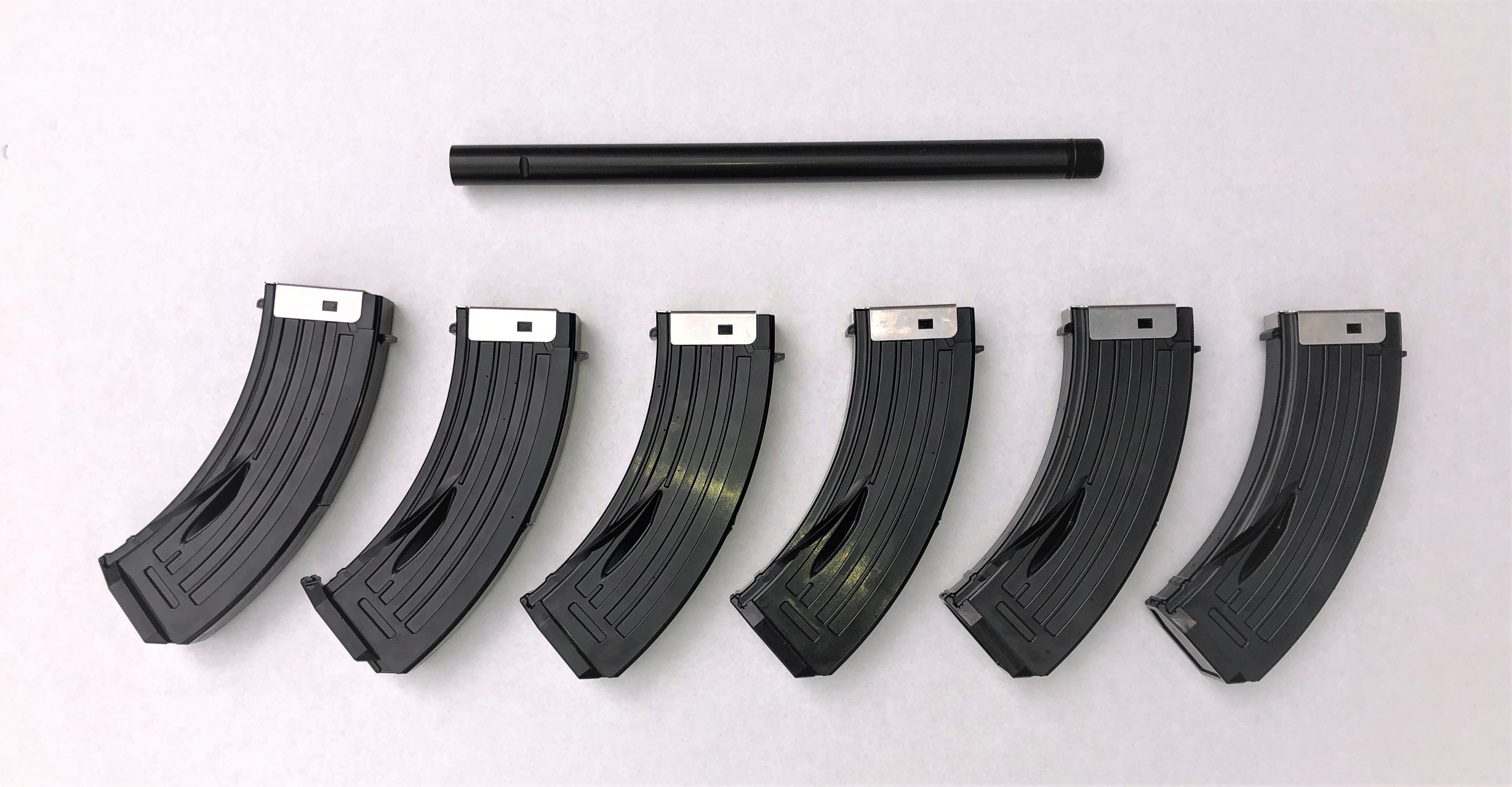 Set AK20 long version - tactics, 1+ 6 magazines + extra barrel  /       Set AK20 verze dlouhá - taktik, 1+ 6 zásobníků + hlaveň navíc 